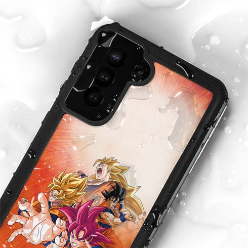 Dragon Ball Super Goku Evolution Galaxy S24 Plus Waterproof Case